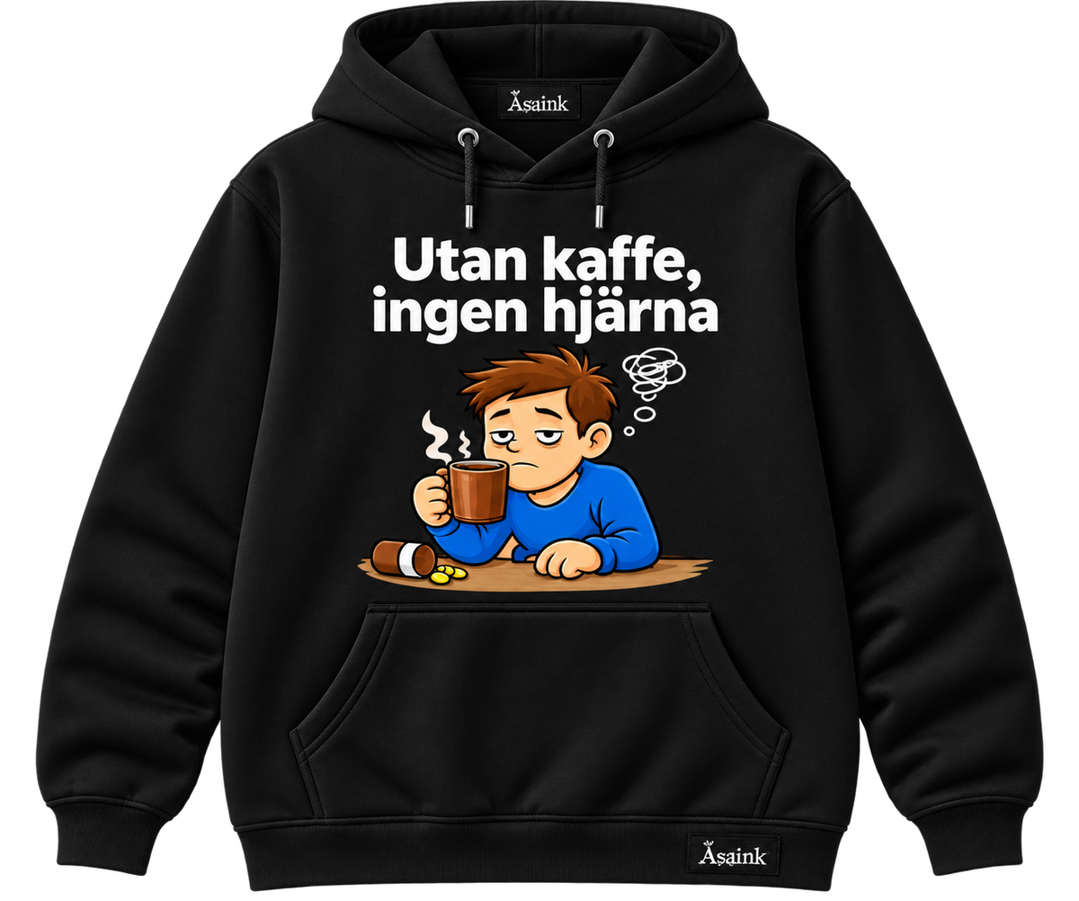 Utan Kaffe, Ingen Hjärna – Coffee Lover Hoodie