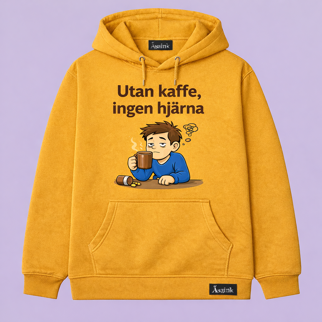 Utan Kaffe, Ingen Hjärna – Coffee Lover Hoodie