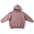 Women's Oversized Pullover Hoodie in Dusty Mauve