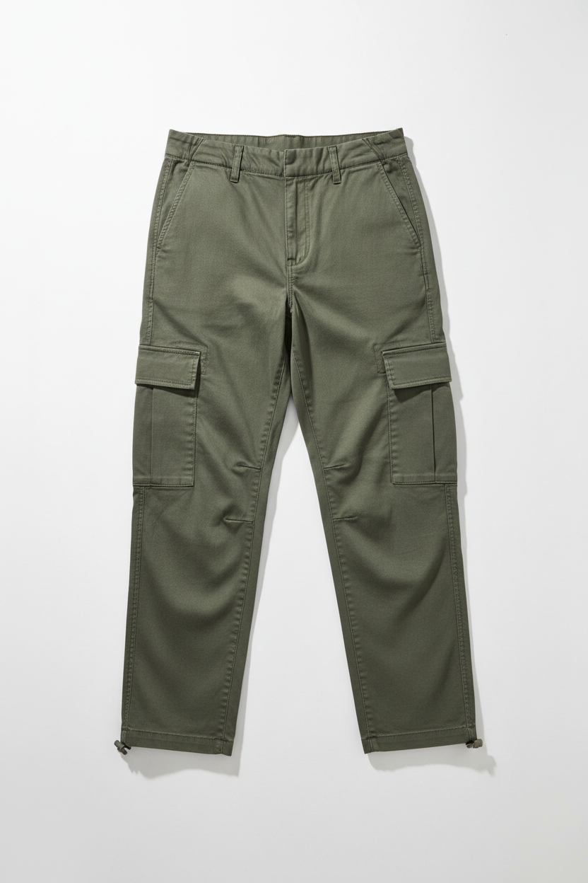 Women's Utility Cargo Pants in Olive Green